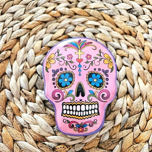 Box Case Mexican Day of the Dead like new