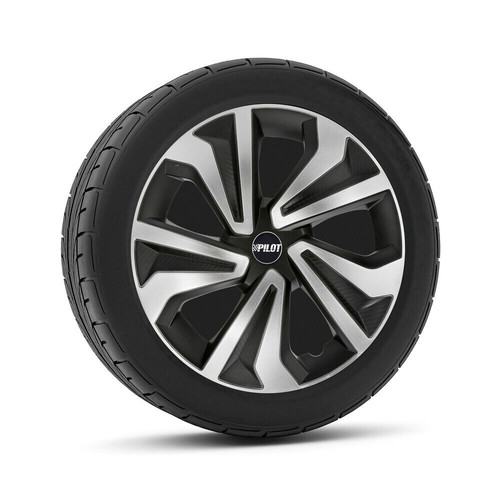 VORTEXX 14'' Hubcaps Black/Silver Set New