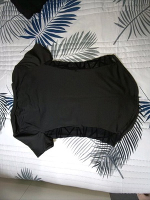 Shein black leggings set like new with blouse and shorts