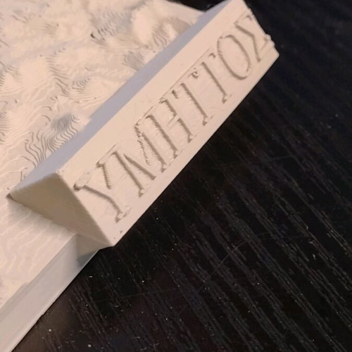 3D Printed Topographic Map made to order, PLA plastic