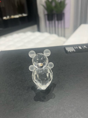 Glass miniature bear decoration