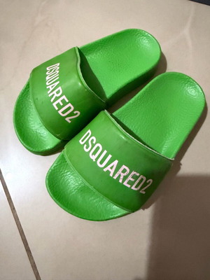 Dsquared2 kids' slippers like new, green, size 28/29
