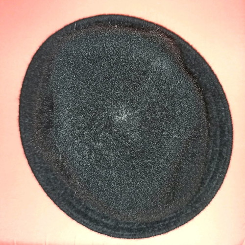 Fuzzy bucket hat used, size M