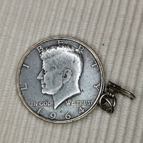 Collectible half dollar coin 1964 John Kennedy used