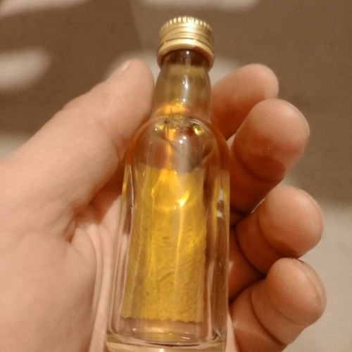 White Horse vintage miniature bottle used, opened