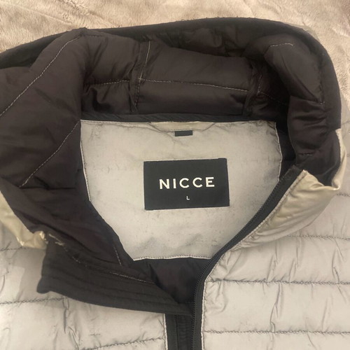 Nicce reflective men's jacket large used, gray