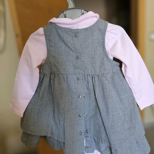 Orchestra dress and bodysuit set 9 months like new with white shirt gift