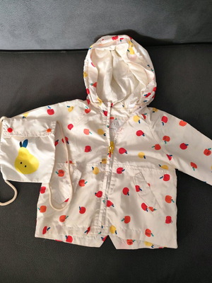 Zara jacket 9-12 months new with fruit pattern bag