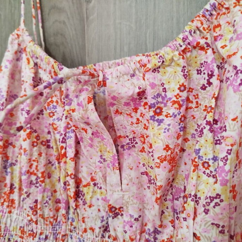 H&M Floral Midi Dress XL like new, multicolor