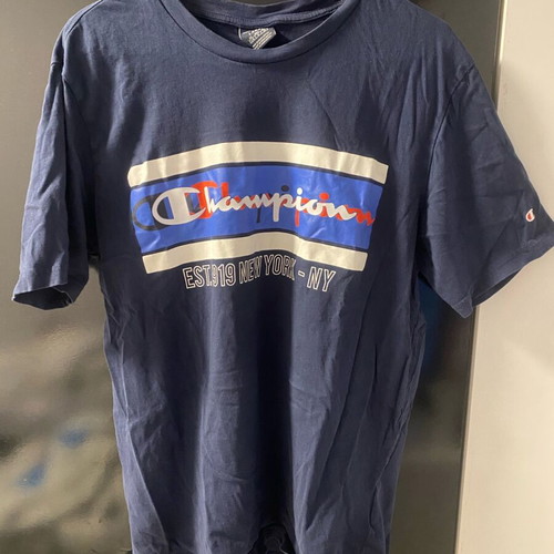 Champion Blue T-Shirt Size L Like New