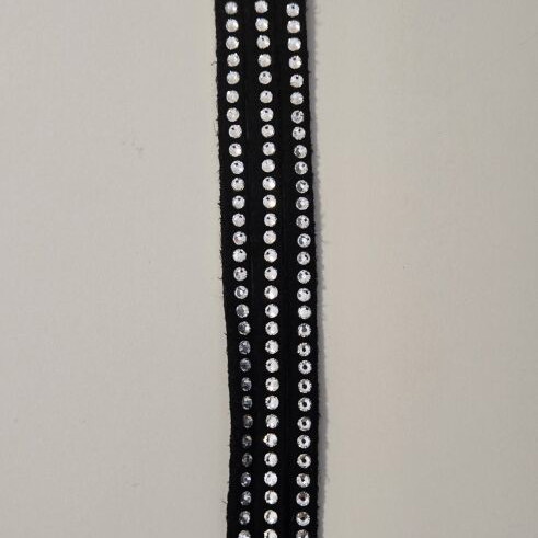 Bracelet set made of synthetic suede with beads in two colors like new