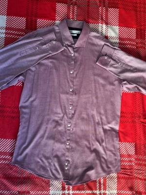 Zara Man shirt lilac slim fit XL like new