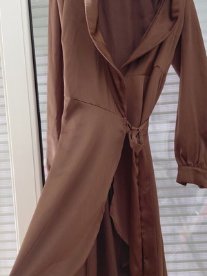 Shein women's satin dress, brown, spring autumn