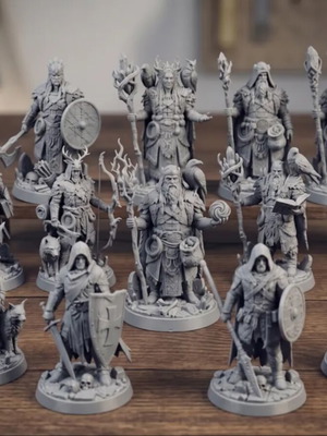 DnD figures new, printed set