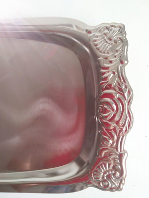 Silver-plated serving tray 1970 Japan new