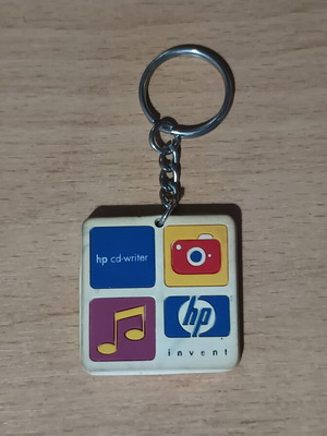 Vintage μπρελόκ HP Invent μεταχειρισμένο, tech memorabilia αρχές 2000