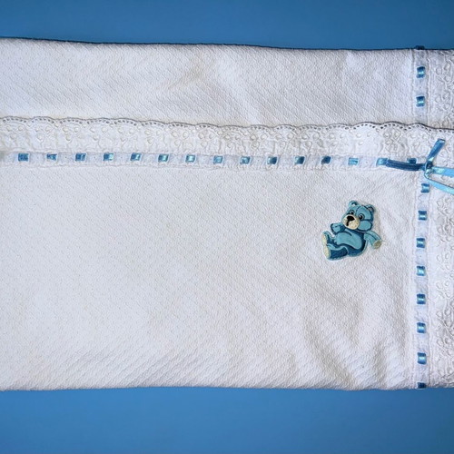Baby blanket used for boy