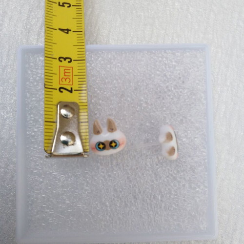 Hypoallergenic cat earrings new, pack