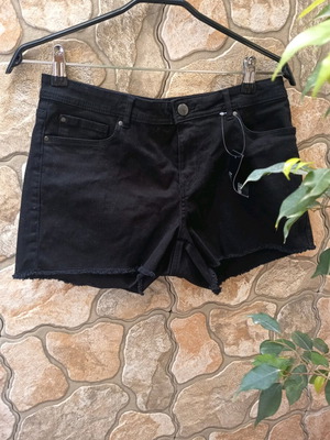 Esmara women's black denim shorts new, size L