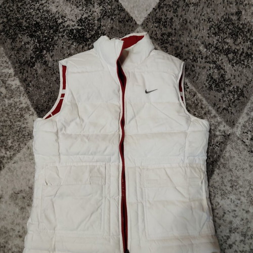 Nike reversible winter vest like new, red and white