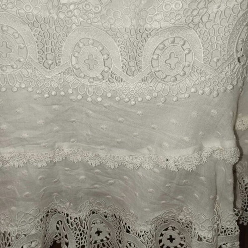 ZINI Boutique white romantic lace dress, size 38