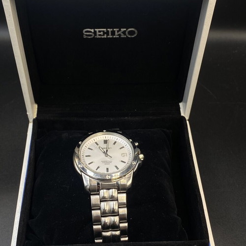 Seiko Perpetual Calendar men's watch like new, stainless steel