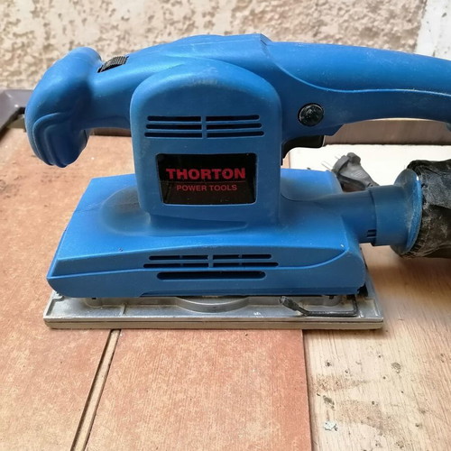 Grinding wheel, planer and sander tools used