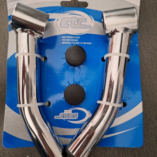 Bicycle chrome bar ends new