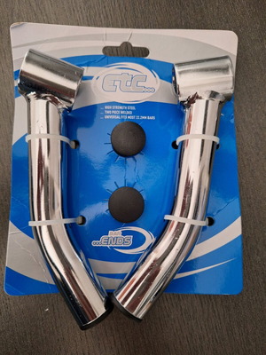 Bicycle chrome bar ends new