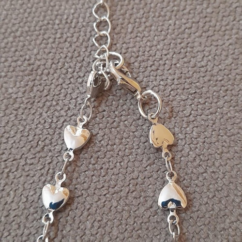 Heart locket pendant new, silver color
