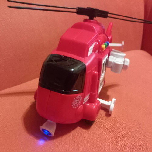 Fire Rescue Helicopter toy used with lights and sounds