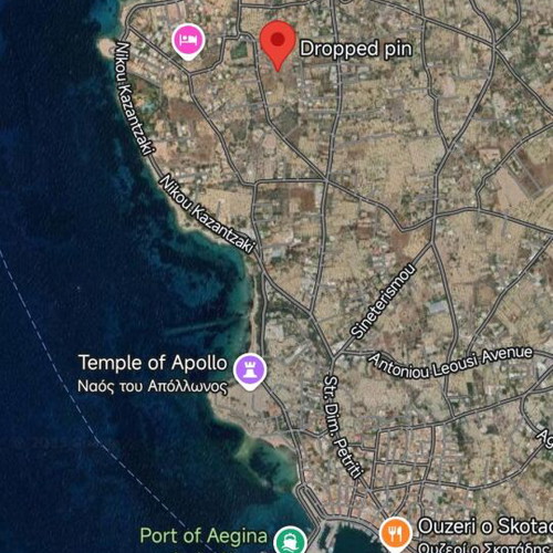 Land 2,200 sqm buildable in Livadi Aegina near the sea