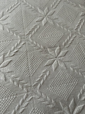 Handmade blanket or throw 2.05 x 1.62 like new