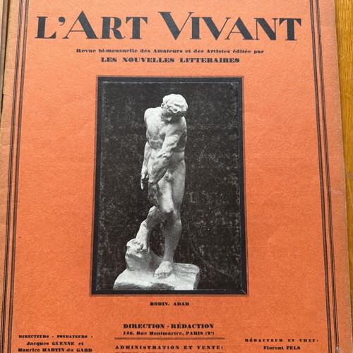 Art magazines used, old French 1927-1928, two issues