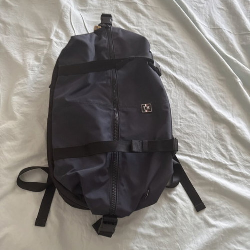 Tommy Hilfiger navy blue waterproof backpack with laptop compartment