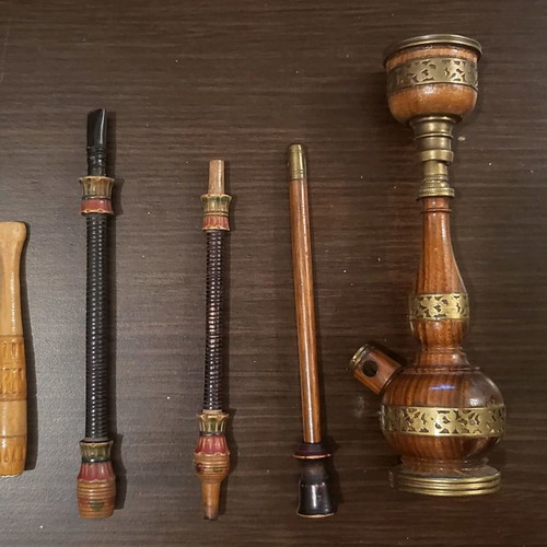 Old Persian hookah items used from Arab countries