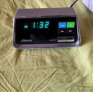 Ρολόι ξυπνητήρι  ηλεκτρονικό 60ς -70ς vintage
