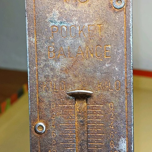 Vintage pocket scale 50kg used, Made in Germany