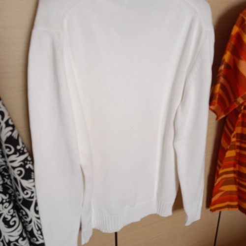 Men's clothes like new, white cotton knit Zara sweater and 2 XL shirts