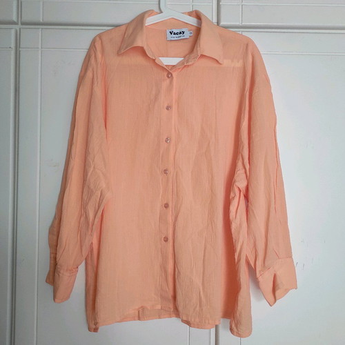 VCAY summer shirt like new, orange, one size