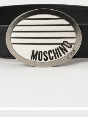 Moschino leather belt size 90