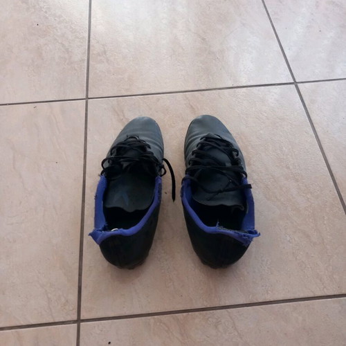 Football shoes used, leather