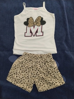 Minnie Mouse summer set for girl size 10, used