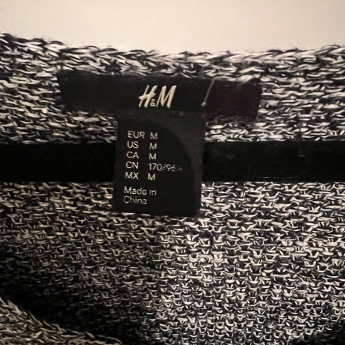 Knitted H&M sweater gray size M like new