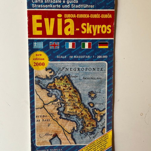 Evia - Skyros Road Map and Guide used