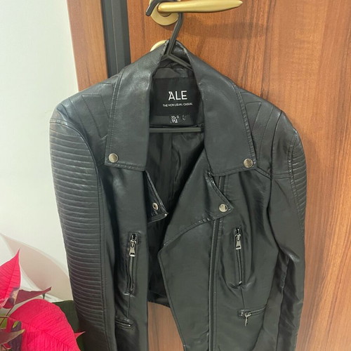 Leather jacket used A.L.E. black, size S