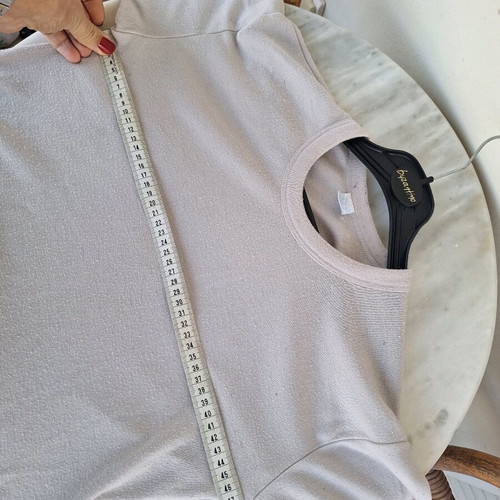 Beige pajama shirt used, size M/L