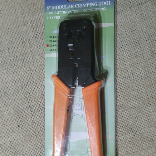 Central Professional 8¨ Crimping Tool DL-686 for RJ-11 & RJ-45 New