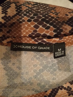 Μπλούζα House of Grace M oversized με animal print, καινούργια