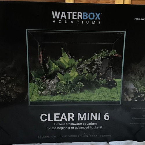 Waterbox Clear Mini 6 Aquarium like new, 20 liters